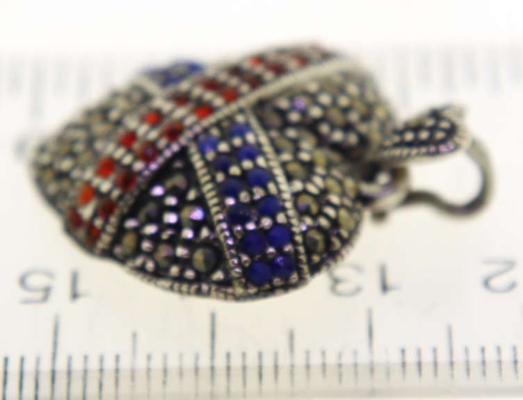 Marcasite Heart Sterling Silver Pendant