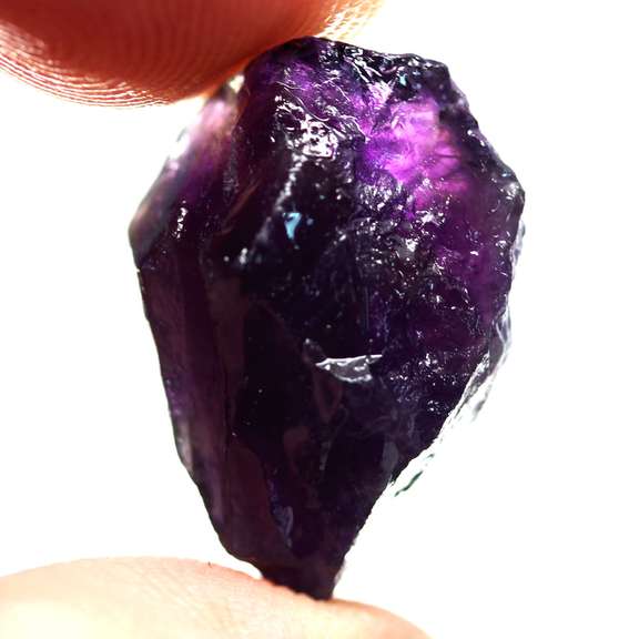 Large 24.92ct untreated uncut Amethyst