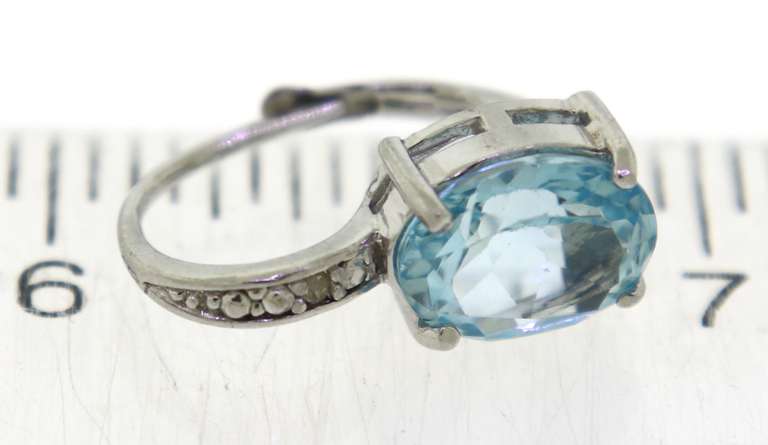 Blue Topaz and Diamond Accent Earrings