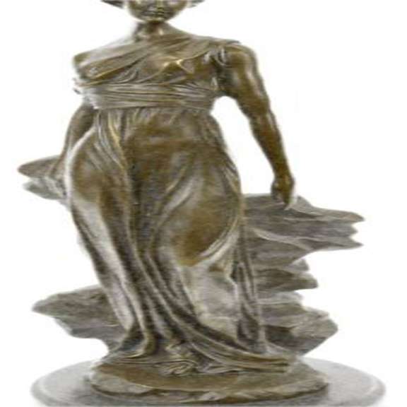 Roman Lady Bronze Statue