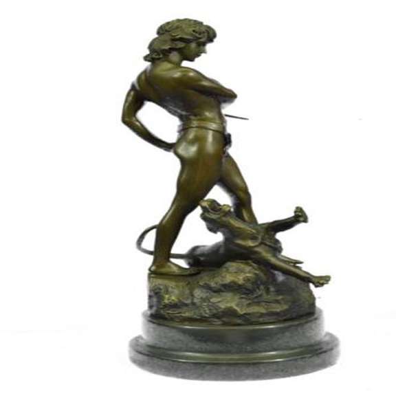 Lion Victory Bronze Figurine