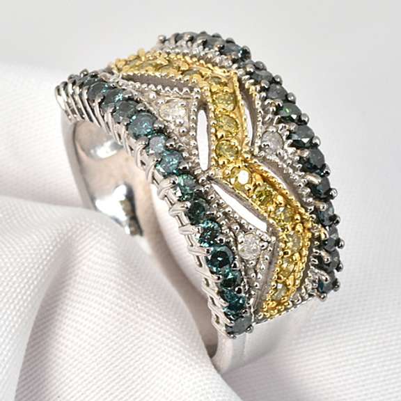 Colorful Diamond Ring