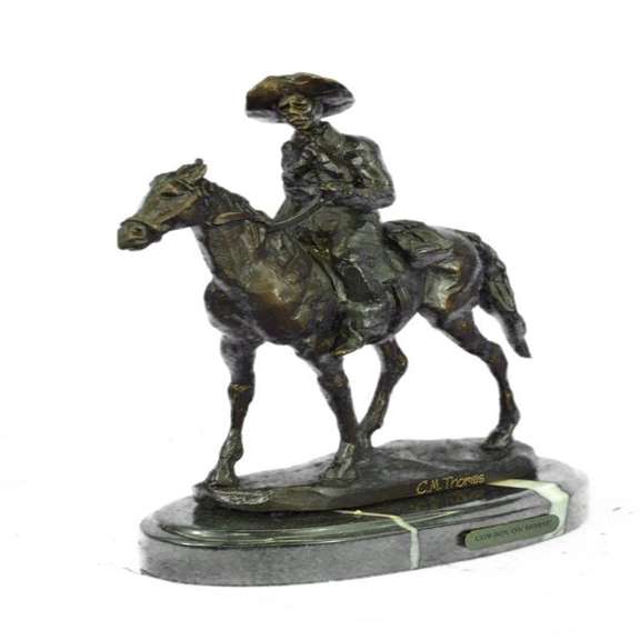 Rogers Bronze Statue on Marble Base Sculpture