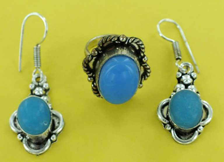 Silver and Natural Stone