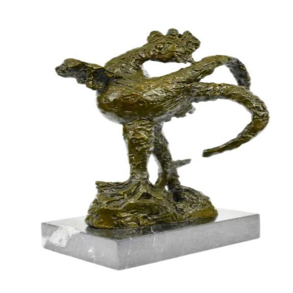 Rooster Farm Bronze Figurine