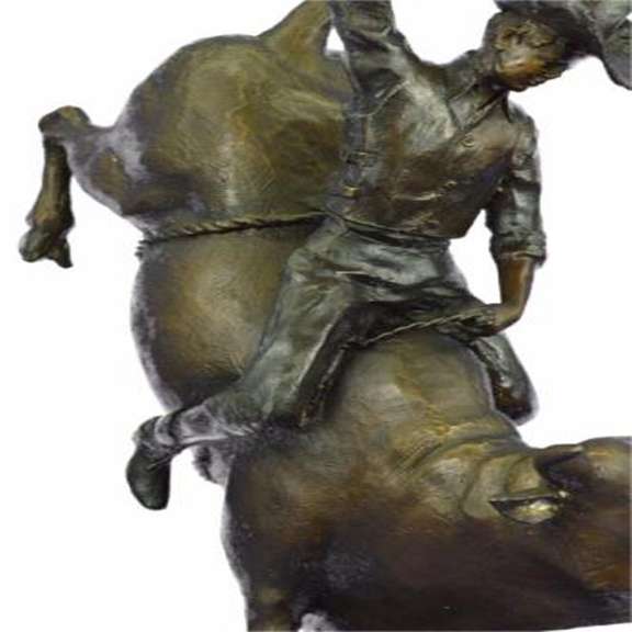West Cowboy Bronze Sculpture Statue Figure Art