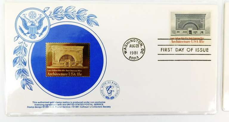 4 Famous Buildings 1981 1st Day Covers/23K Stamps