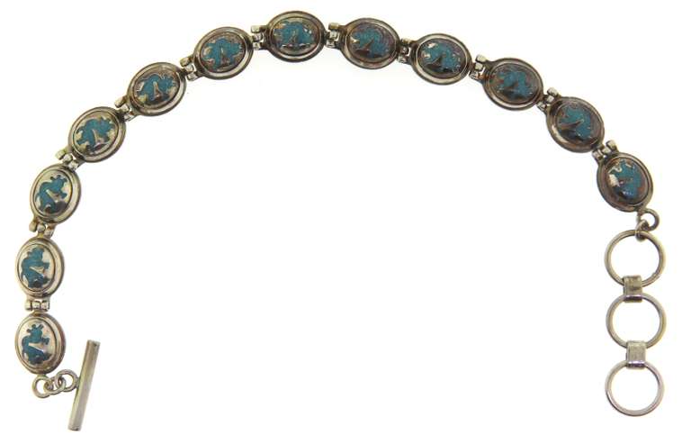 Sterling Silver Signed Native American Bracelet