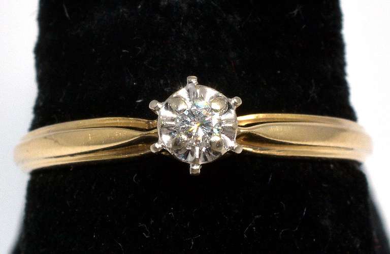 Sweet Diamond Enhanced Engagement Ring, 14KT