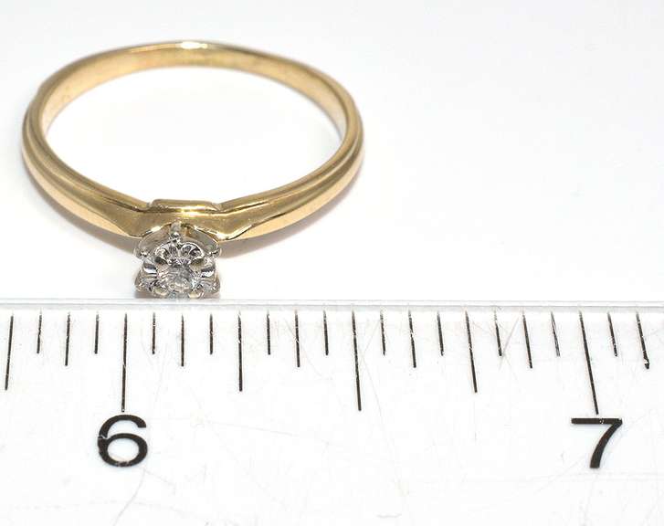 Sweet Diamond Enhanced Engagement Ring, 14KT