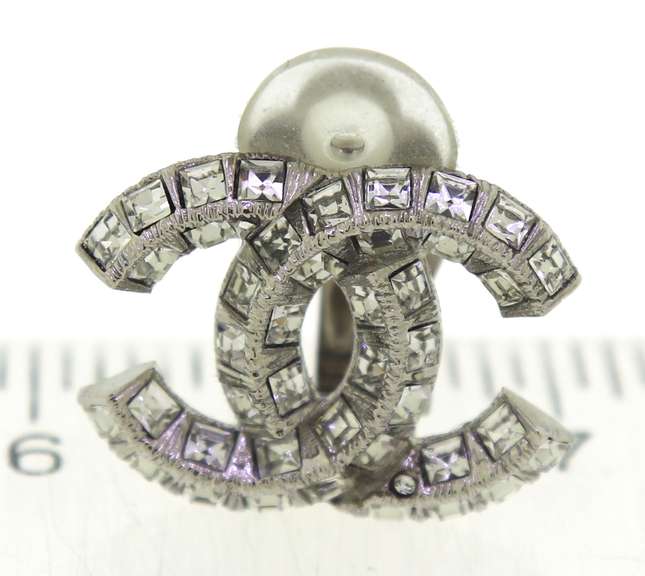 Chanel Crystal CC Earrings
