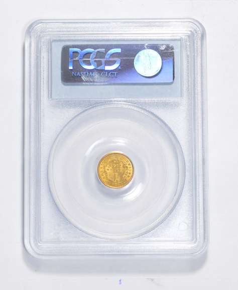 MS62 1849 $1.00 Liberty Head Gold Dollar - Open Wreath - Graded PCGS