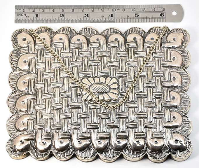 Intricate Sterling Hanging Mirror