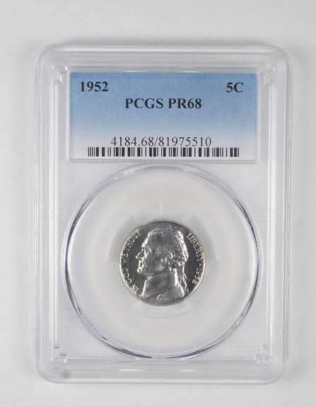 PR68 1952 Jefferson Nickel - Graded PCGS