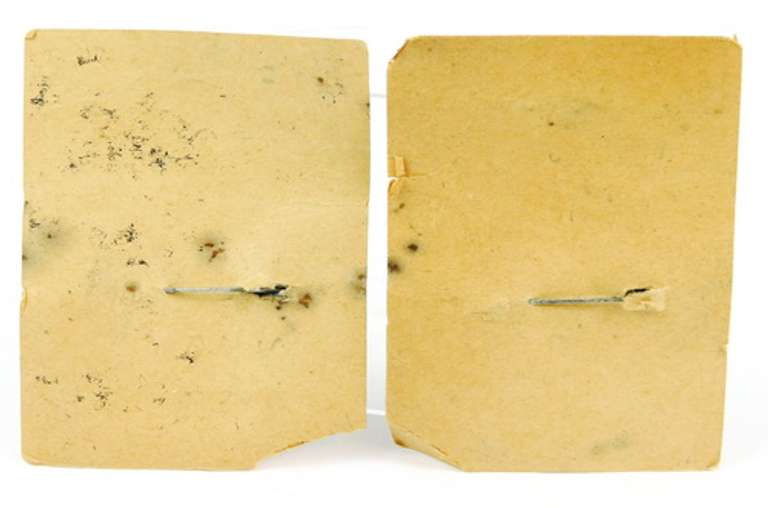 2 Vintage Private Detective Toy Tin Badges