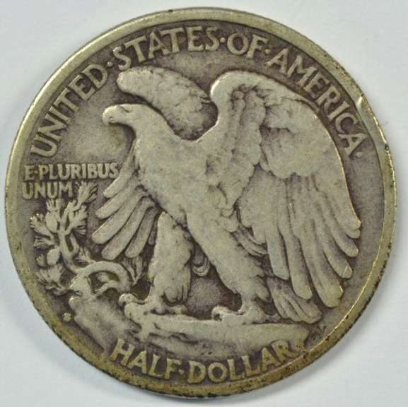 Scarce 1933-S Walking Liberty Half Dollar in XF