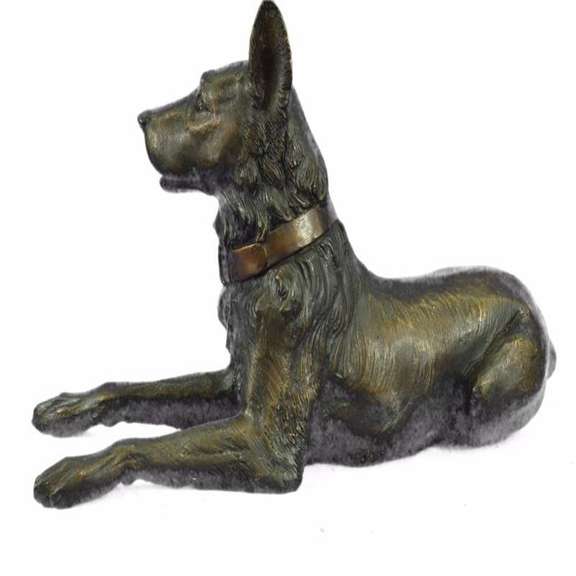 Austria Basenji Terrier Scotty Bronze Sculpture