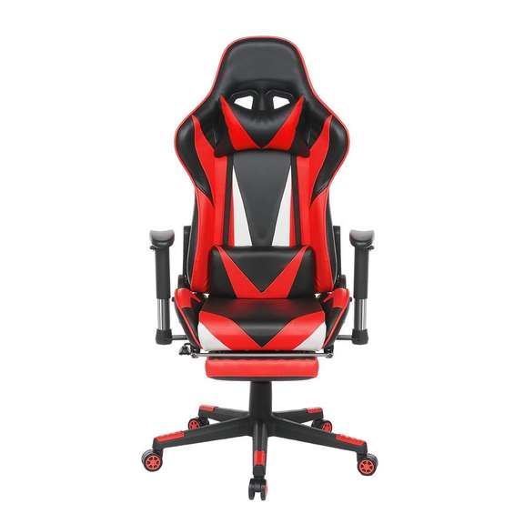 Gaming Chair Ergonomic Design with Footrest