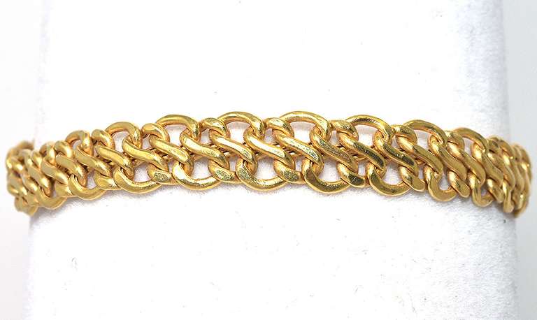 18KT Yellow Gold Twisted Link Bracelet