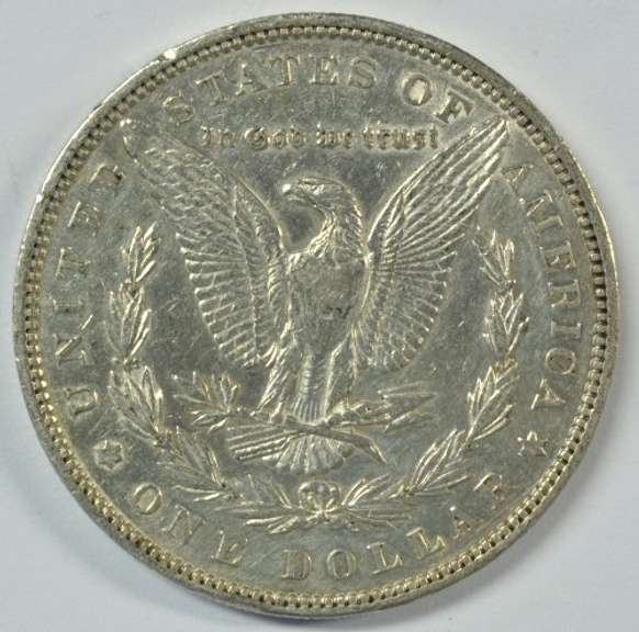 Near Mint 1893-P Morgan Silver Dollar. Rare key date