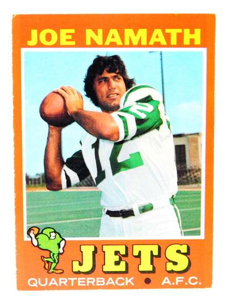 1971 Joe Namath Topps #250 Football Card