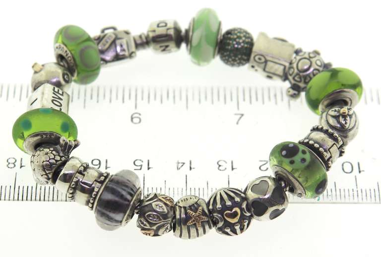 Pandora Bracelet w 21 Charms