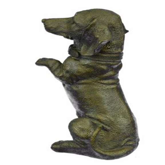 Pup Hush Puppy Dog Bronze Sculpture