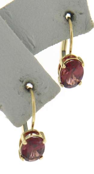 Beautiful Oval Rhoddalite Lever Back Earrings