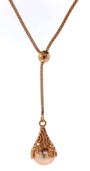 Elegant Pearl Adjustable Lariat Necklace