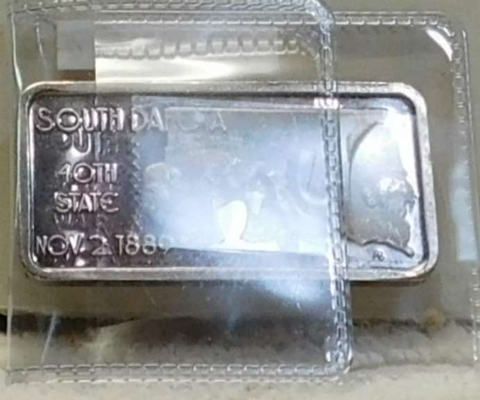 1 oz Sil Ingot South Dakota