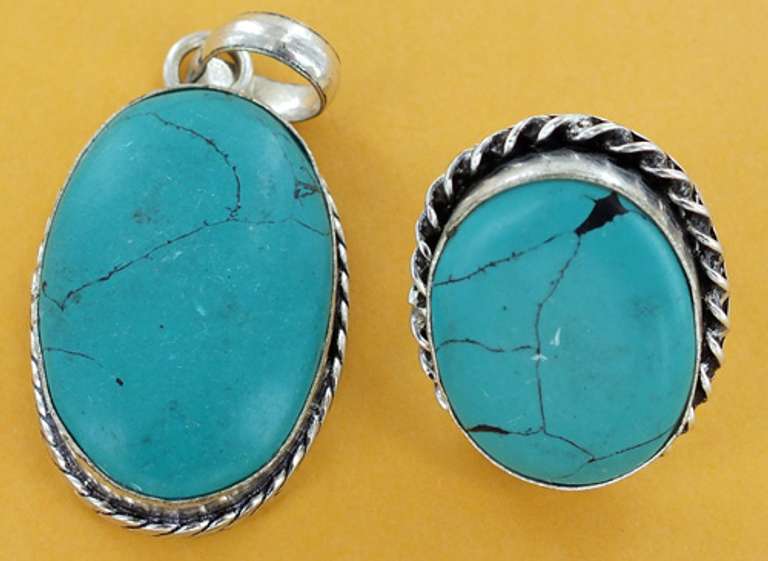 Silver and Natural Stone