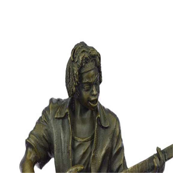 Rick James Guitar Player Bronze Sculpture