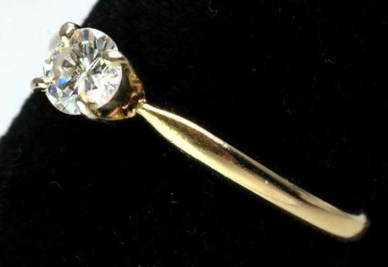 14KT 0.25CT Diamond Solitaire Ring