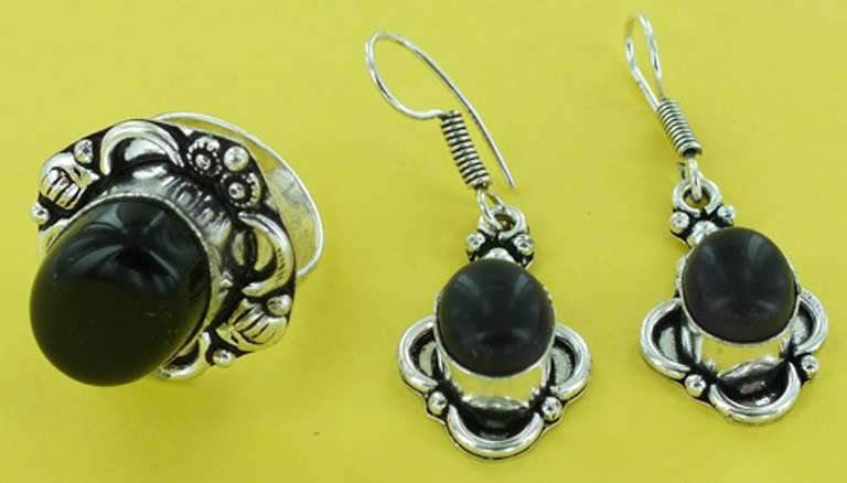Silver and Natural Stone