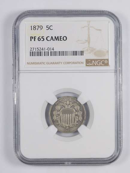 PF65 CAM 1879 Shield Nickel - Graded NGC