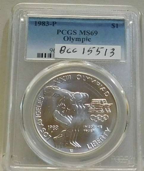 1983-P Sil Unc Olympic Dol PCGS 69