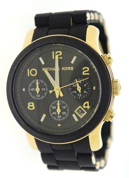 Micheal Kors Black Catwalk Chrono Watch