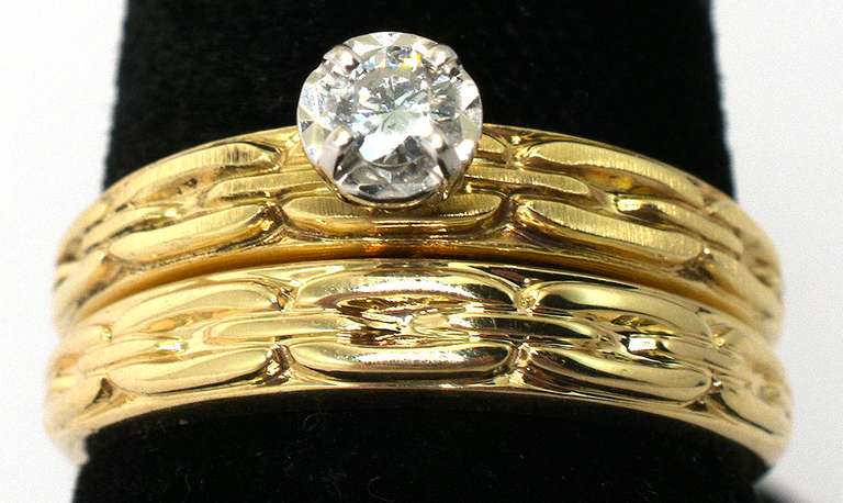 Elegant Wedding Set in 14KT Gold