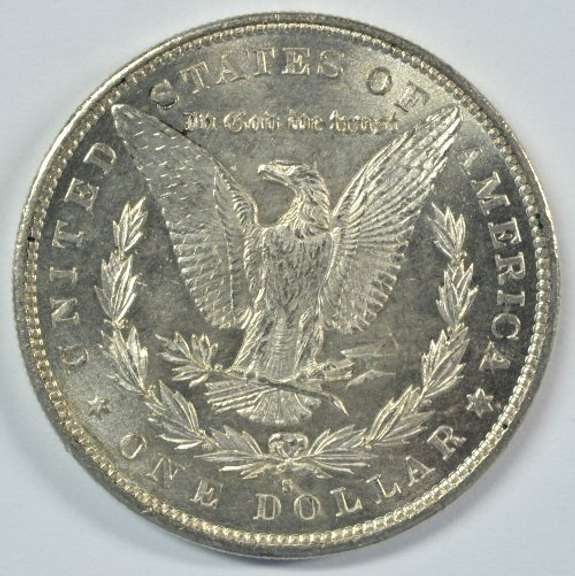 Prooflike near Gem BU 1879-S Morgan Silver Dollar
