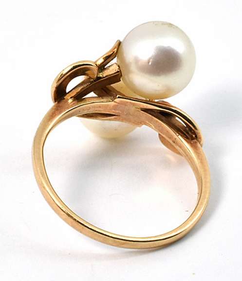 Mikimoto Double Pearl Ring