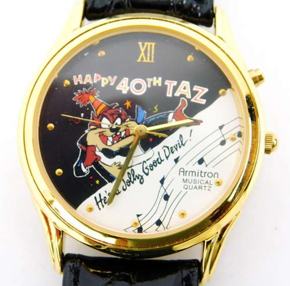 1994 Looney Tunes TAZ Watch w/Box, Runs