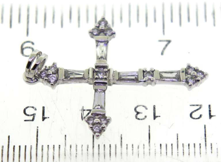 Lot of 4 Sterling Silver Cross Pendants