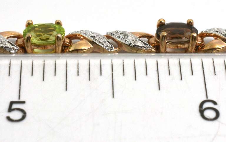 Multi-Gemstone Vermeil, 925 Bracelet