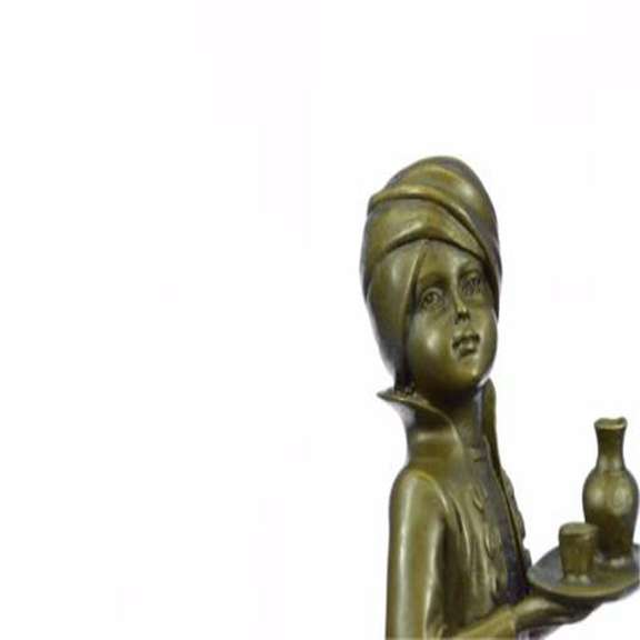 Little Indian Boy Alibaba The Server Bronze Sculpture