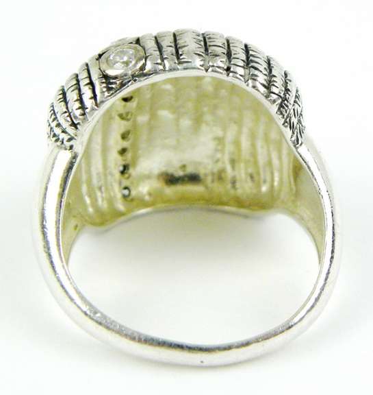 Big Domed Sterling Journey Ring, Size 8.5