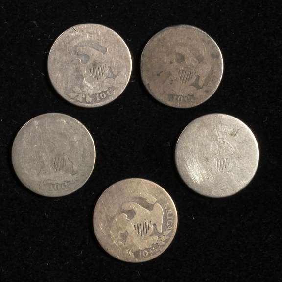 5 Bust Dimes