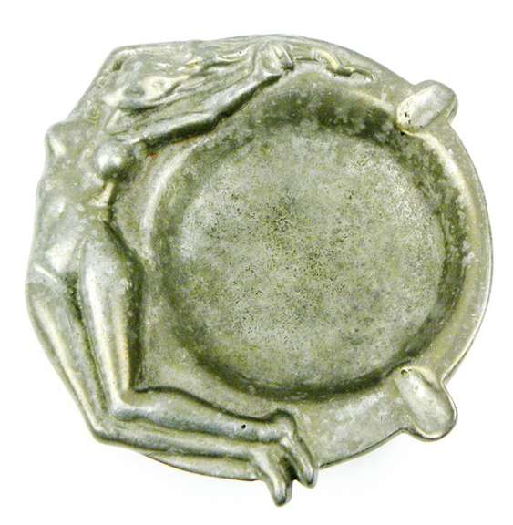 Fabulous Large Art Nouveau Nude Goddess Ashtray