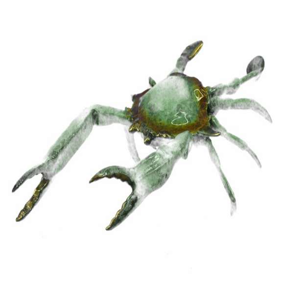 Museum Quality Blue Crab Bronze Sculpture