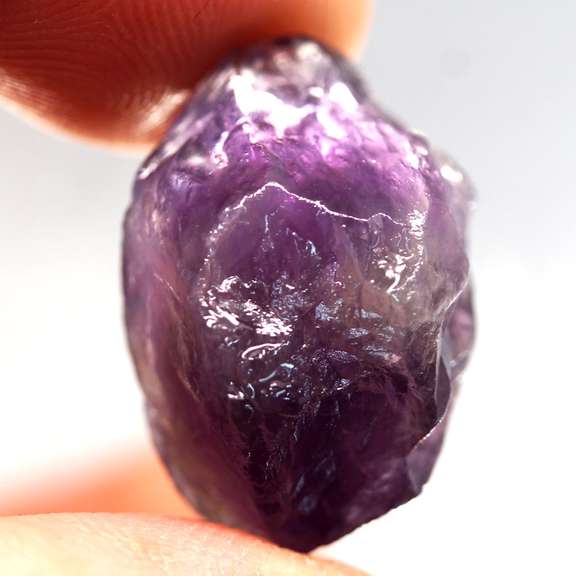 Large 30.84ct untreated uncut Amethyst