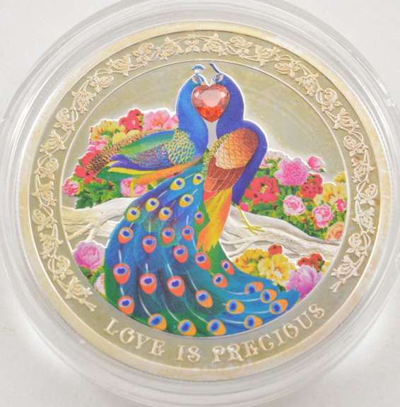 2015 Niue $2 - Love Is Precious - 1 Oz Silver Coin - Box